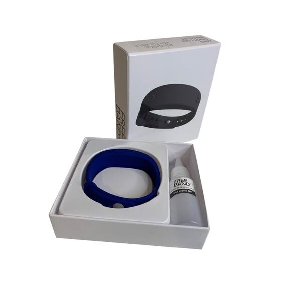 Freeband New Navy Blue Hand Sanitizer Reusable Refillable Bracelet - Picture 1 of 4